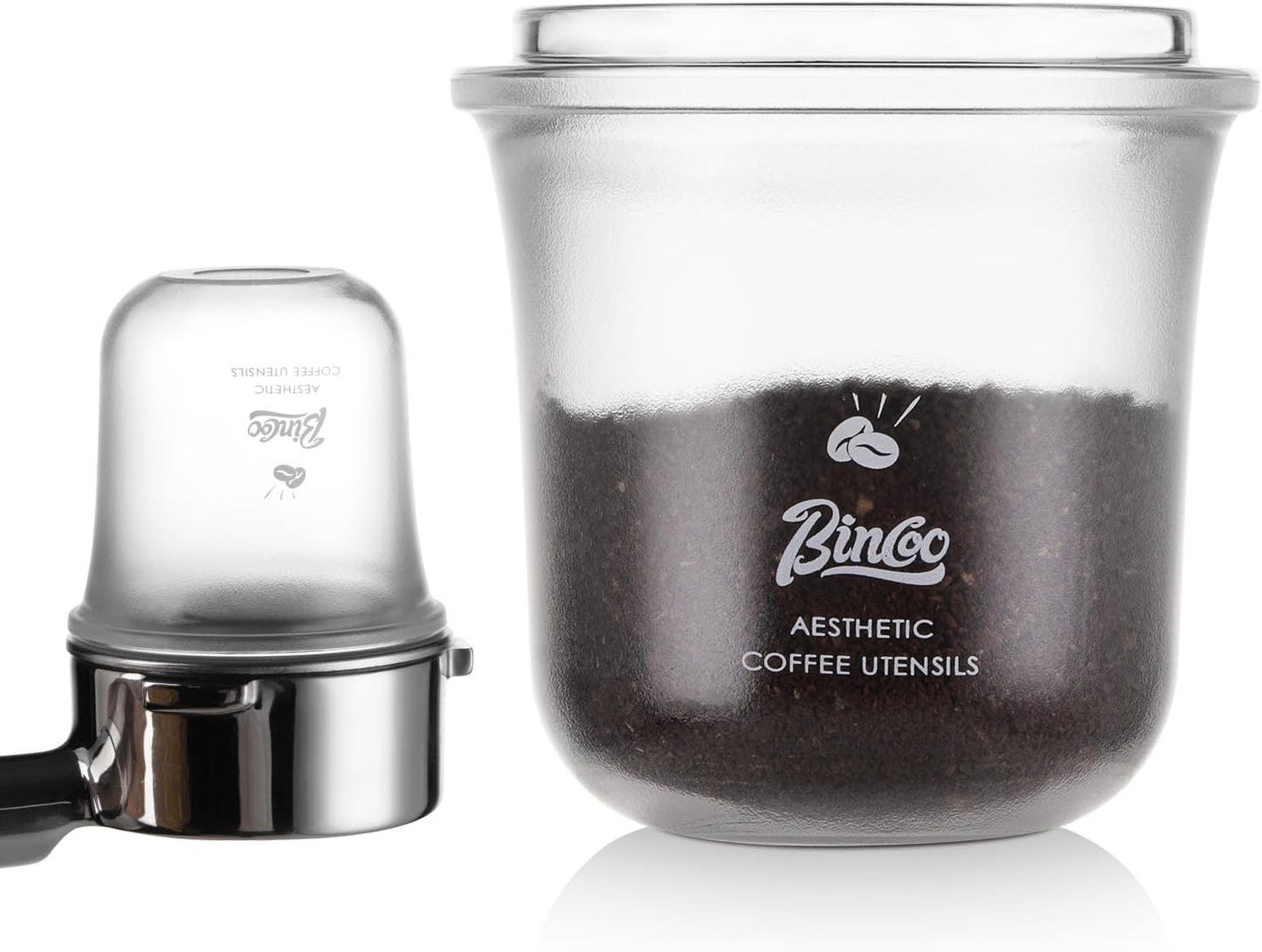 Bincoo Espresso Coffee Dosing Cups Compatible with 58mm Portafilters - Food-Grade Plastic,Multi-Use Espresso Coffee Dosing Cup for Weighing,Dosing,and Aroma,Compatible with Espresso Machines