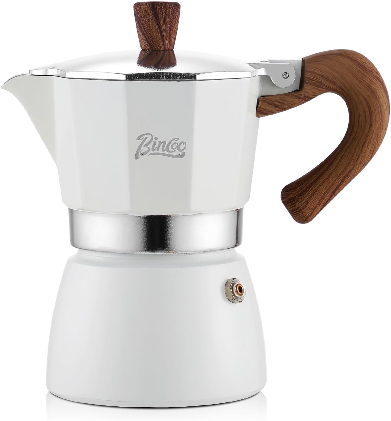 Bincoo Stovetop Espresso Maker - Italian Coffee Maker 5oz, Classic Aluminum Moka Pot for Italian and Cuban Café Brewing, 2-3 Espresso Cup (Blue (150ML))
