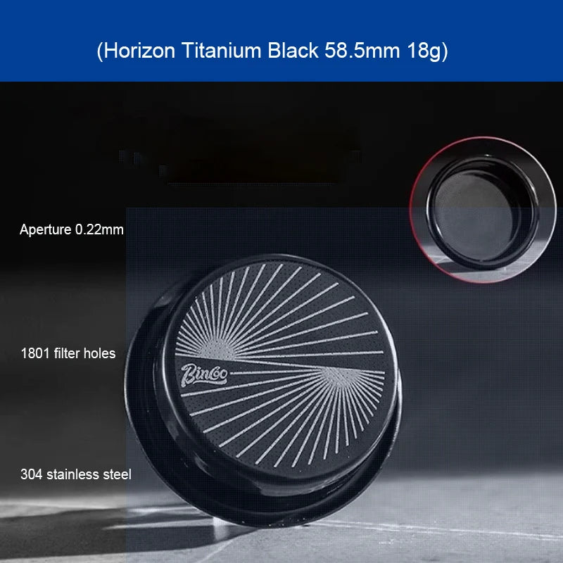 BINCOO Precision High Extraction Matrix 51/58.5mm Basket Filter,Micro Sieve Filter Basket Stainless Steel Portafilter Basket Net