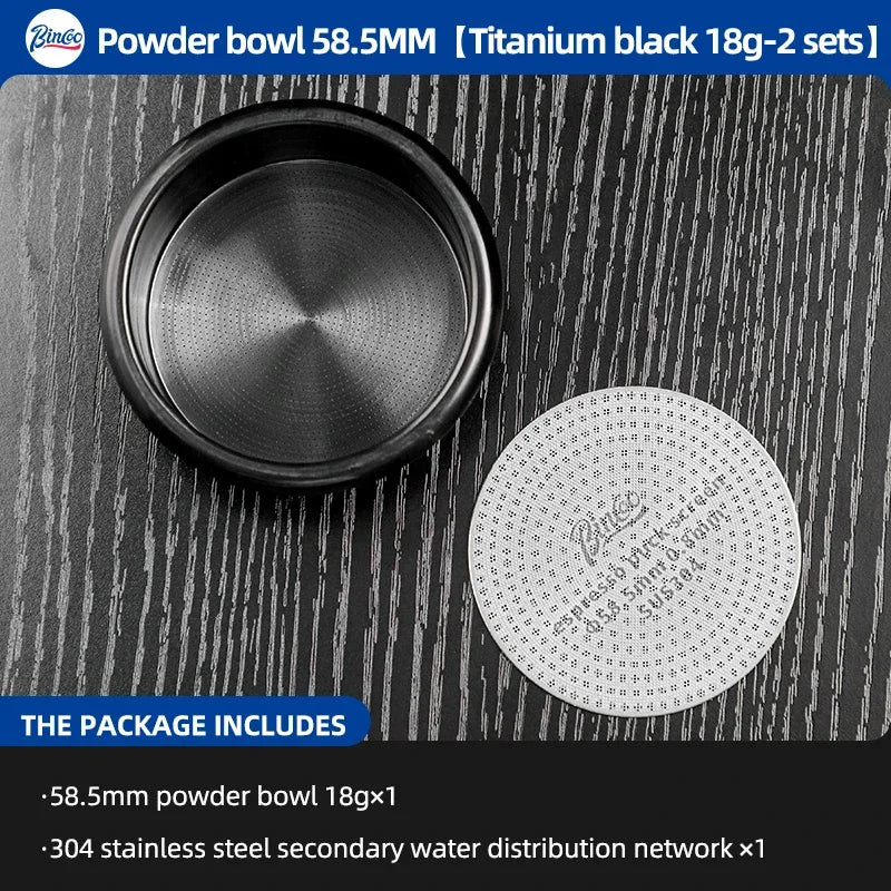 BINCOO High Precision Extraction Matrix Basket Filter,Micro Sieve Filter Basket Stainless Steel Portafilter Basket for 51/58.5mm