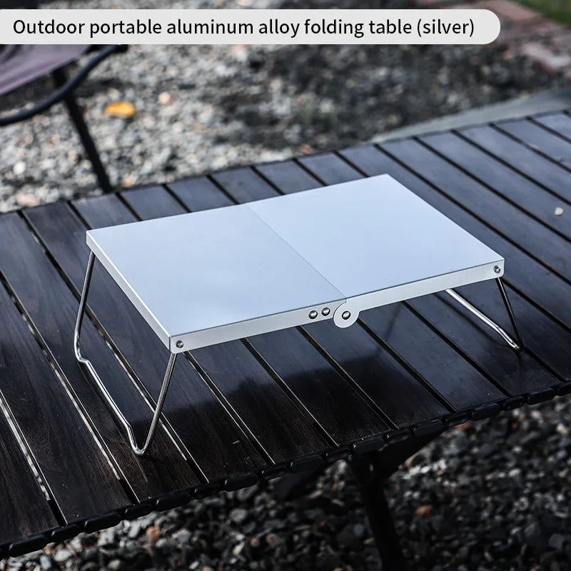 BINCOO Camping Portable Foldable Table Mini Coffee Tables Ultralight Outdoor Hiking Picnic Table Aluminum Alloy Small Table BBQ