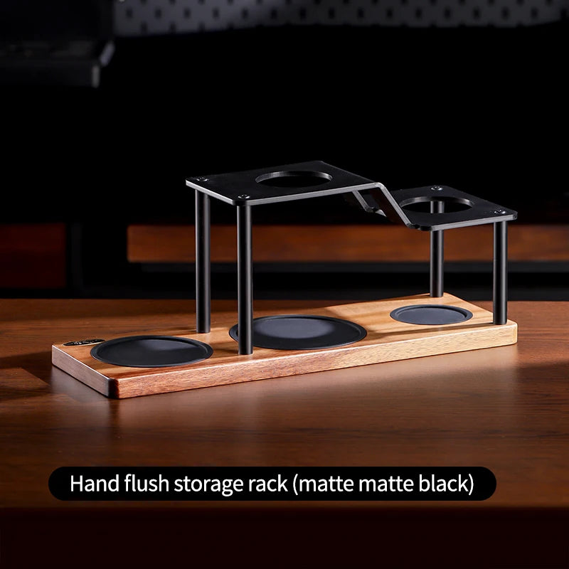 Bincoo Professional Coffee Dripper Stand Acrylic Body Anti-Slip Base and Sturdy Aluminum Frame for Secure Organized Storage