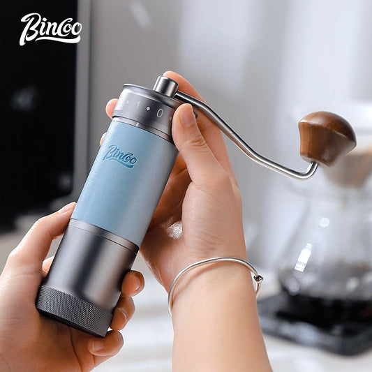 Hand-Cranked Coffee Grinder with Built-in Sieve: Elevate Your Pour-Over Game