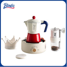 BINCOO Single Valve Moka Pot Home Style Small Coffee Pot Brewing Coffee Set Concentrate Extraction Espresso Machine 1Cup 3Cups 6Cups