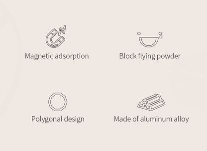 Bincoo Polygonal Magnetic Coffee Dosing Ring - Anti-Splashing Espresso Powder Funnel, Universal Fit for 51/58mm Portafilters, Aluminum Alloy Construction