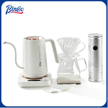 BINCOO Constant Temperature Hand Drip Coffee Kettle Set Stainless Steel Long Spout Pot With Coffee Grinder Coffee Brewing Tools