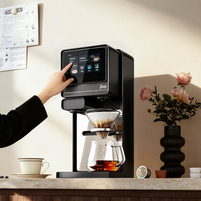 Bincoo Automatic Pour Over Coffee Machine for Home and Office,Touch Screen Control, Customizable Brewing Stages, Professional Barista-Quality Coffee Maker