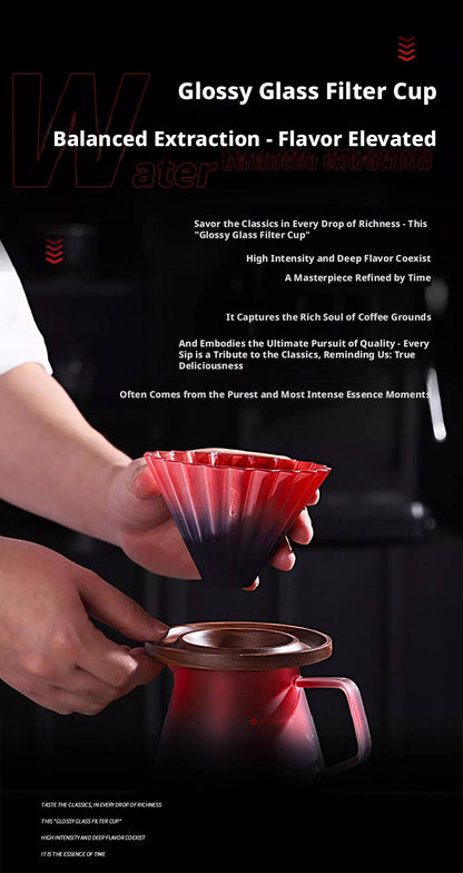 BINCOO 500ml Immersion Dripper Coffee Pot Switch Glass Pour Over Coffee Maker, Coffee Sharing Pot, Hold 1-4 Cups Hot Sell