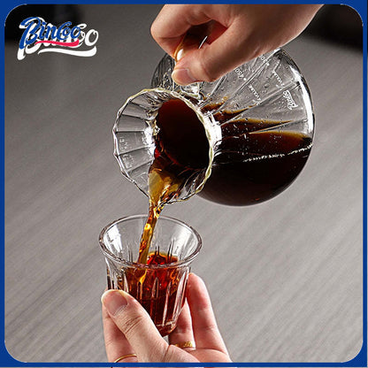BINCOO Coffee Glass Pour-Over Kettle V60 Glass Filter Set for Home Office and Outdoor 500ML/650ML