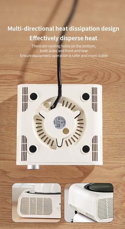 Bincoo Mini Adjustable Infrared Coffee Hot Plate, Compact Electric Coffee Heating Stove with Knob Temperature Control, Siphon Syphon & Hand Brew Coffee, Portable Home Barista Coffee Equipment