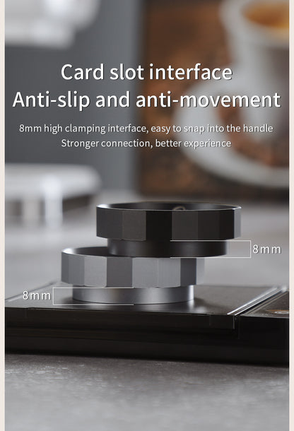 Bincoo Polygonal Magnetic Coffee Dosing Ring - Anti-Splashing Espresso Powder Funnel, Universal Fit for 51/58mm Portafilters, Aluminum Alloy Construction