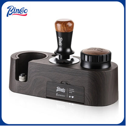 BINCOO Coffee Press Holder Cloth Powder Dispenser Set Coffee Machine Handle Filling Holder Coffee Storage Tools Complete Set 51MM/58MM