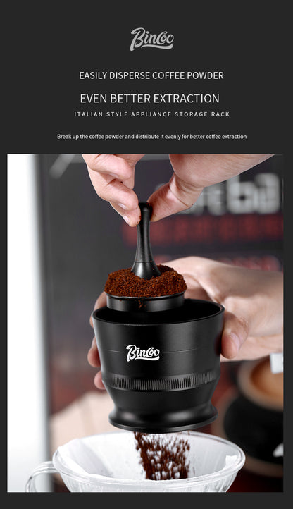 Bincoo Coffee Dosing Cup - Stainless Steel Espresso Grinder Funnel, Anti-Static Coffee Powder Receiver for Portafilter, Compatible with Home Brewing