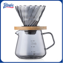 Bincoo 600ml Pour Over Coffee Dripper Coffee Pot Set Coffee Kettle Brewing Cup Octagonal Coffee Pot Coffee Tea pot Funnel Set