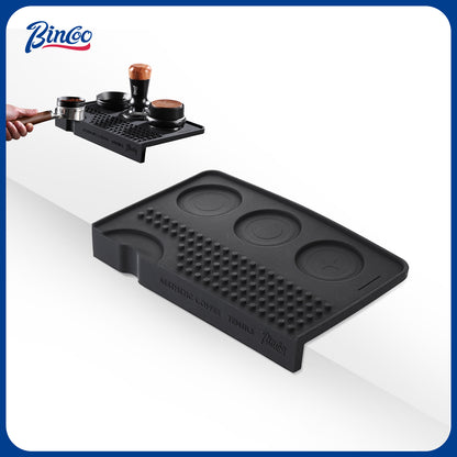 Bincoo GYKF2204 Espresso Tamping Mat - Silicone Coffee Bar Mat Tamper Mat,Espresso Accessory for Baristas Home Kitchen Bar Coffee Shop
