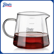Bincoo 500ml 700ml Coffee Servers Maker Glass Coffee Sharing Pot for Drip Manual Pour over Coffee Pot for Home/Office/Café
