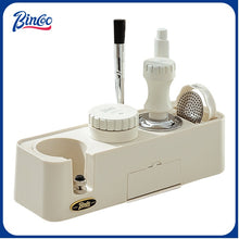 BINCOO Coffee Cloth Powder Dispenser Base 3-Piece Set Espresso Machine Handle Storage Base Powder Press Hammer Set 51MM/58MM