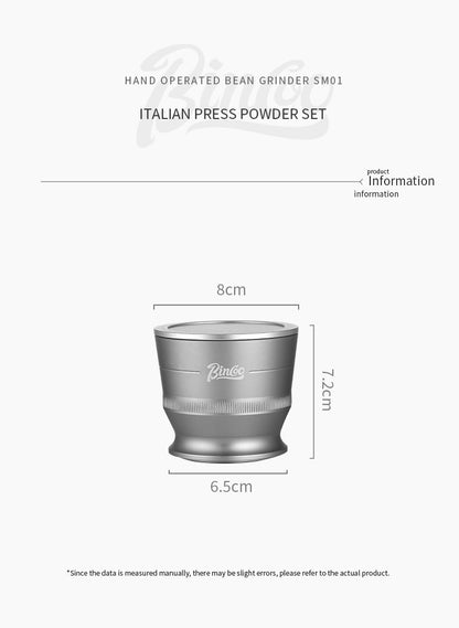 Bincoo Coffee Dosing Cup - Stainless Steel Espresso Grinder Funnel, Anti-Static Coffee Powder Receiver for Portafilter, Compatible with Home Brewing