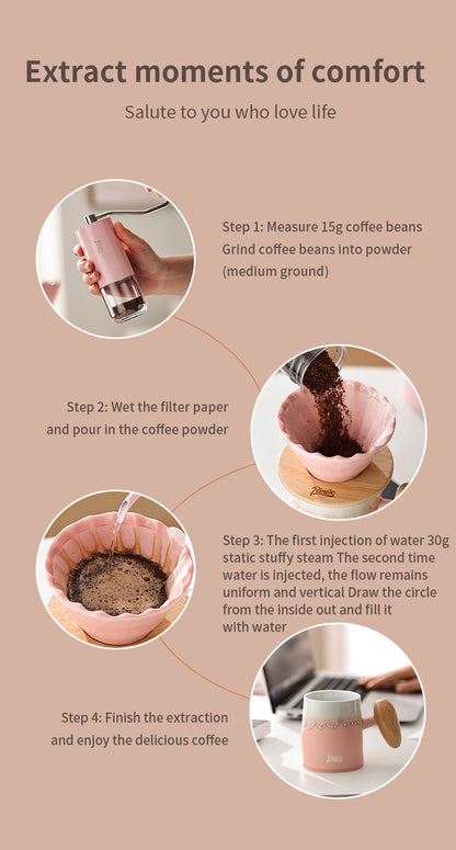 Macaron Pour-over Coffee Maker 350ML GYKF0578