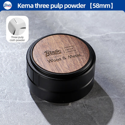 BINCOO Coffee Dispenser Espresso Machine Handle Bracket Coffee Powder Hammer Three Pulp Combination Set Coffee Utensils 51MM/58MM