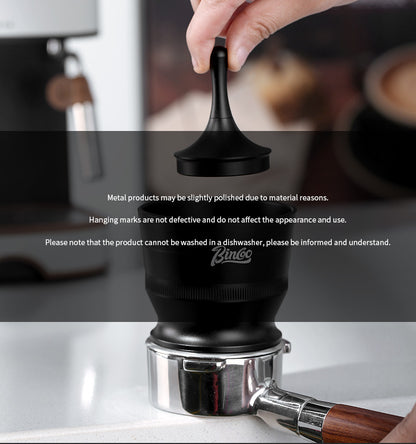 Bincoo Coffee Dosing Cup - Stainless Steel Espresso Grinder Funnel, Anti-Static Coffee Powder Receiver for Portafilter, Compatible with Home Brewing