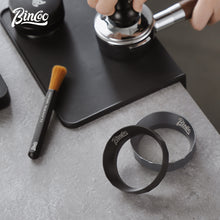 Bincoo Polygonal Magnetic Coffee Dosing Ring - Anti-Splashing Espresso Powder Funnel, Universal Fit for 51/58mm Portafilters, Aluminum Alloy Construction