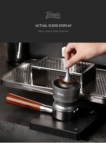 Bincoo Coffee Dosing Cup - Stainless Steel Espresso Grinder Funnel, Anti-Static Coffee Powder Receiver for Portafilter, Compatible with Home Brewing