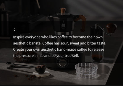 Bincoo Double Valve Moka Pot - High Pressure Stovetop Espresso Maker with Rich Crema, Food-Grade Aluminum, Italian Style Coffee Pot with Transparent Lid for Home Brewing