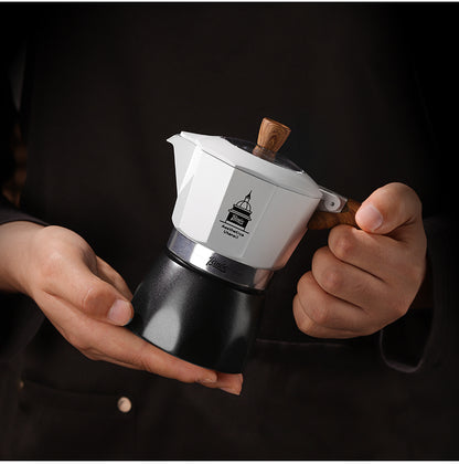Bincoo Double Valve Moka Pot - High Pressure Stovetop Espresso Maker with Rich Crema, Transparent Lid, Food-Grade Aluminum, Italian Style Coffee Pot for Home Brewing