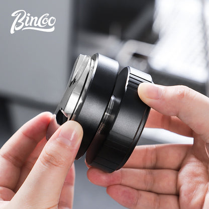 BINCOO Coffee Dispenser Espresso Machine Handle Bracket Coffee Powder Hammer Three Pulp Combination Set Coffee Utensils 51MM/58MM
