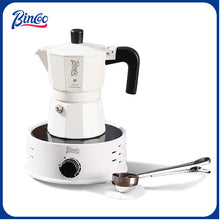 BINCOO Espresso Double Valve Moka Pot Coffee Extraction Pot Home and Outdoor Small Coffee Making Set 2Cups