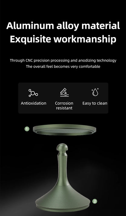 Bincoo Nano Coffee Dosing Cup - 58mm Magnetic Espresso Powder Receiver with Stirring Rod, Anti-Static Aluminum Alloy Grinder Funnel for Portafilter, 3 Colors Available