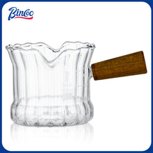 Bincoo GYJ60379 Espresso Shot Glass, 120 ML Espresso Cups with Handle and Dual-Scale, Espresso Shot Glass with V-Shaped Mouth