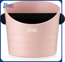 Bincoo GYKF1643 Pink Espresso Knock Box - Bincoo Pink Espresso Machine Knock Box/Espresso Grounds Knock Box, Barista Style Coffee Knock Box for Grounds with Removable Shock-Absorbent Knock Bar and Anti-Slip Base.