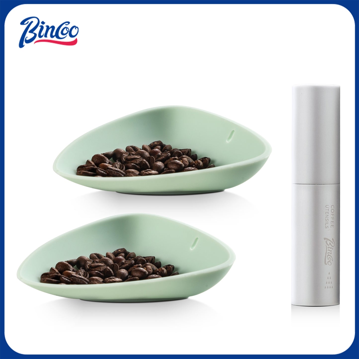 Bincoo Coffee Bean Dosing Cup,2x Platinum Silicone Anti-Static Dosing Cups + RDT Spray Bottle | Precise Coffee Dosing, Eliminate Static, Improve Pour-Over & Espresso Consistenc.