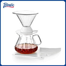 BINCOO 600ml Reusable Immersion Coffee Dripper Filters Smart Pour Over Drip Hand-Brewed Coffee Maker Tritan Coffee Filters Cup