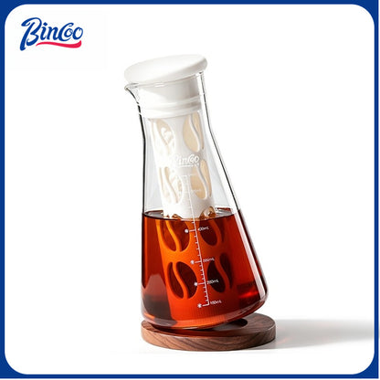 BINCOO Cold Brew Coffee Maker with Filter Household Heat‑Resistant Pitcher Cup for Iced Americano Large‑Capacity 540ML