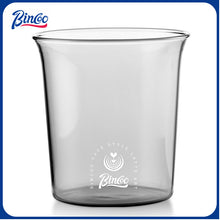 BINCOO Glass Coffee Cup Clear Latte Mug Open Mouth Mug For Home Office 300ML
