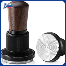 Bincoo GYKF1774 51mm Espresso Tamper,30lb Consistent Pressure Coffee Tamper with Stainless Steel Ripple Base,Barista Espresso Tamper Wood Handle for Home Coffee Espresso Accessories (Black, 51mm)