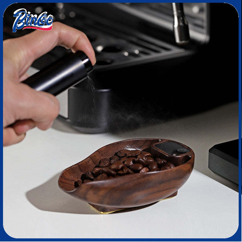 Bincoo Bean Dish Bean Scale Coffee Electronic Scale Walnut  Bean Plate Italian Coffee Bean Weighing Plate