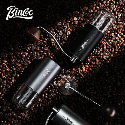 SM04 Portable Manual Coffee Grinder, CNC 420 Steel Six-Star Conical Burr, 16 Adjustable Grind Settings