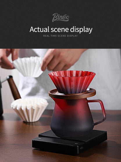 BINCOO 500ml Immersion Dripper Coffee Pot Switch Glass Pour Over Coffee Maker, Coffee Sharing Pot, Hold 1-4 Cups Hot Sell