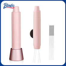 Bincoo GYKF1845 Retractable WDT Tool Espresso Distribution Tool with Magnetic Store, Pink WDT Tool Espresso For Barista, 6 Stainless Steel Needles with 6 Extra,Coffee & Espresso Machine Parts & Accessories.