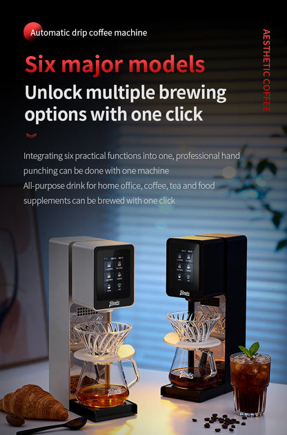 Bincoo P1 Composer One-Click Automatic Pour Over Coffee Machine | Smart Touch Screen & App Control Hand Brew Coffee Brewer