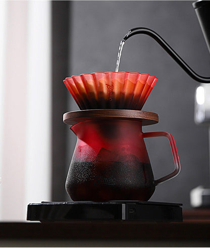 BINCOO 500ml Immersion Dripper Coffee Pot Switch Glass Pour Over Coffee Maker, Coffee Sharing Pot, Hold 1-4 Cups Hot Sell
