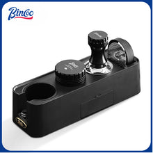 BINCOO Coffee Tamper Station,Espresso Handle Filling Base Cloth Powder Dispenser Press Powder Hammer Coffee Storage Tool Set 51MM/58MM