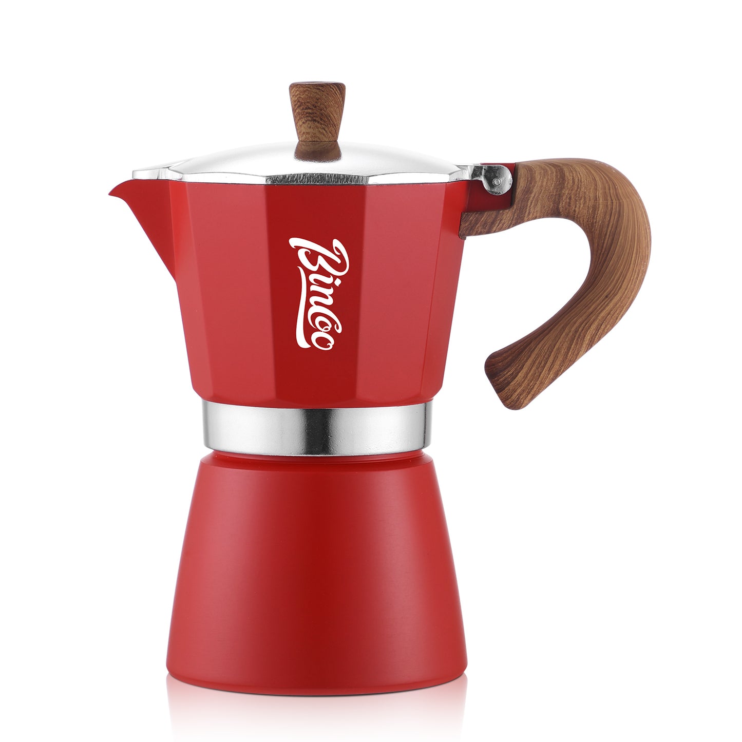 Bincoo Coffee Moka Pot, Single Valve Espresso Maker Brewed Coffee Italian Home Outdoor Kitchen Utensils Barista Accessories