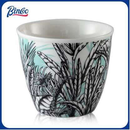 BINCOO Ceramic Coffee Mug Italian Simple Creative Latte Mug Latte Mug for Household Office 350ML