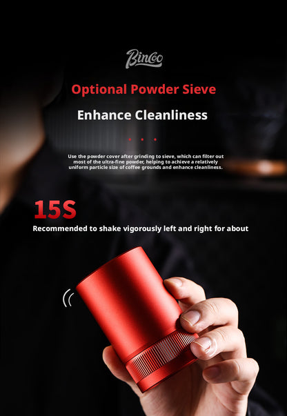 Bincoo SM20 Manual Coffee Grinder, 7-Star Steel Burr Portable Hand Coffee Bean Grinder with External Fine Adjustment