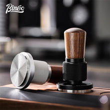 Bincoo 51mm Espresso Tamper,30lb Consistent Pressure Coffee Tamper with Stainless Steel Ripple Base,Barista Espresso Tamper Wood Handle for Home Coffee Espresso Accessories (Black, 51mm)